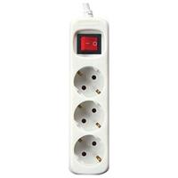 3-voudige Stekkerdoos met Schakelaar Silver Electronics 9637 3680W (3 m)