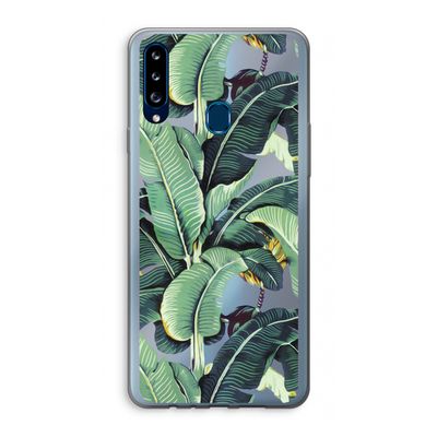 Bananenbladeren: Samsung Galaxy A20s Transparant Hoesje