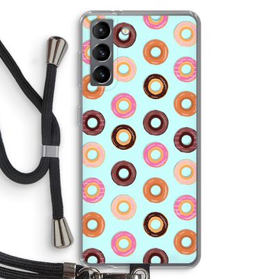 Donuts: Samsung Galaxy S21 Transparant Hoesje met koord