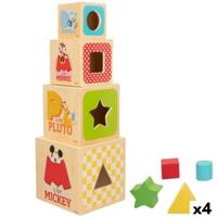 Blokken Stapelen Disney 8 Onderdelen 4 Stuks 12,2 x 12,2 x 12,2 cm