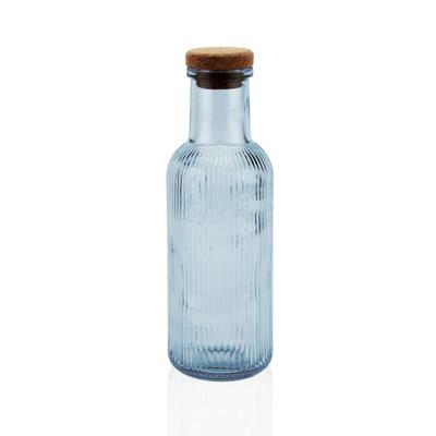 Waterfles Versa Blauw Glas 1 L 8,7 x 27,8 x 8,7 cm
