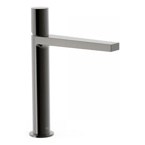 Wastafelkraan Tres Project | Opbouw | Mengkraan | Hoog model | 1-knop | Rond | Black metal