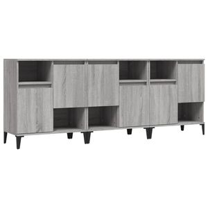 The Living Store Dressoir Vintage - Grijs Sonoma Eiken - 60 x 35 x 70 cm