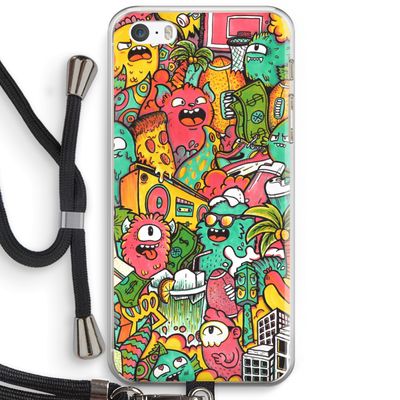 Vexx City: iPhone 5 / 5S / SE Transparant Hoesje met koord