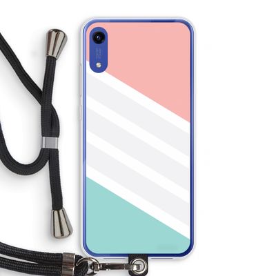 Strepen pastel: Honor Play 8A Transparant Hoesje met koord