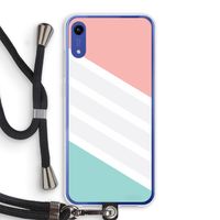 Strepen pastel: Honor Play 8A Transparant Hoesje met koord
