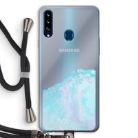 Fantasie pastel: Samsung Galaxy A20s Transparant Hoesje met koord