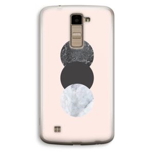 Marmeren cirkels: LG K10 (2016) Transparant Hoesje