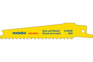 Metabo Accessoires Reciprozaagbladen (5 st.) BiM 100x1/4/6TPI - 628265000