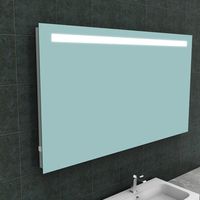 Badkamerspiegel Aqua Splash Mire Rechthoek Inclusief LED Verlichting + Stopcontact 140 cm Aqua Splash - thumbnail