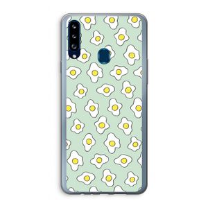 Spiegeleitjes: Samsung Galaxy A20s Transparant Hoesje