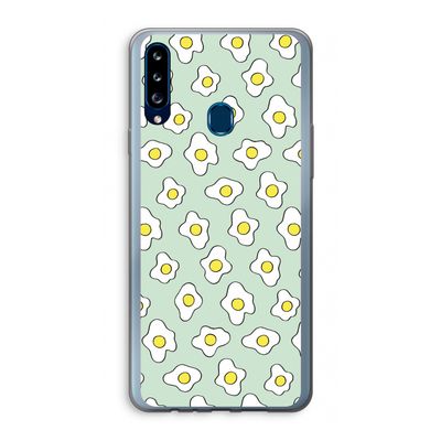 Spiegeleitjes: Samsung Galaxy A20s Transparant Hoesje