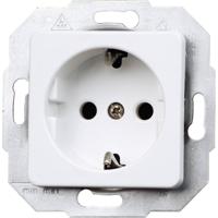 Kopp 113613087 Wandcontactdoos met randaarde Inzetstuk Europa Arctisch-wit, Mat 1 stuk(s)