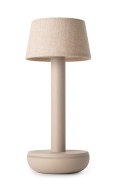 Humble Oplaadbare tafellampTwo Beige linnen - HUMTL00214