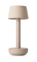 Humble Oplaadbare tafellampTwo Beige linnen - HUMTL00214