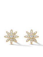 David Yurman puces d'oreilles Petite Starburst en or 18ct pavées de diamants (7,5 mm)