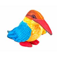 Wild Republic ijsvogel knuffel - 12 cm - pluche - vogels - dierenknuffels - vogelknuffels