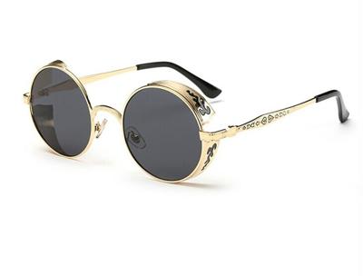 Retro gesneden ronde zonnebril