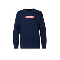 Petrol Industries sweater met printopdruk donkerblauw - thumbnail