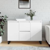 Dressoir 104x35x70 cm bewerkt hout wit