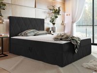 Boxspring SIMONA 180x200 cm zwart - thumbnail