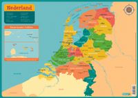 Educatieve onderleggers - Kaart Nederland
