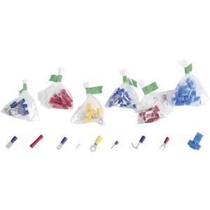 838517 Assortiment kabelschoenen 0.705 mm² - 10 mm² Wit, Geel, Rood, Blauw, Metaal 700 stuk(s)