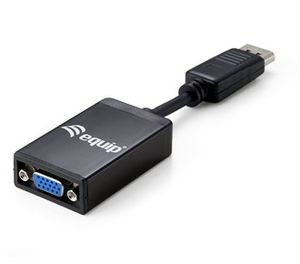 Equip 133435 DisplayPort VGA Zwart kabeladapter/verloopstukje