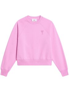 AMI Paris sweat à logo Ami de Coeur - Rose