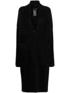 Isabel Benenato cardigan long à fente au dos - Noir