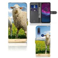 Motorola One Action | Telefoonhoesje | Met pasjeshouder | Schaap en Lammetje