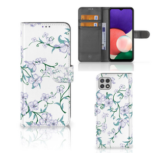 Samsung Galaxy A22 5G Uniek Hoesje Blossom White