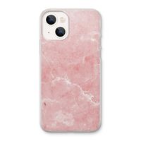 Roze marmer: iPhone 13 Transparant Hoesje