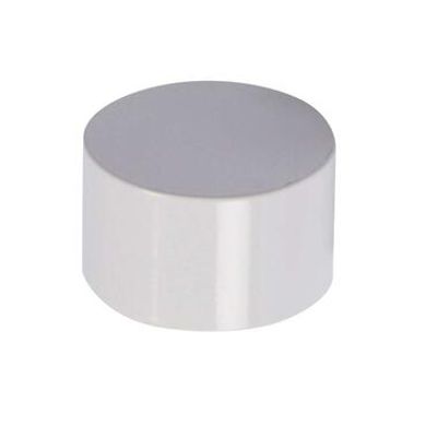 2 Knoppen Cap Hoogglans Ø20mm - wit