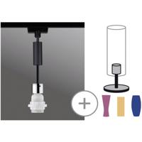 Paulmann Urail 230V-railsysteem lamp 1-fasig E27 20 W LED Zwart (mat), Chroom - thumbnail