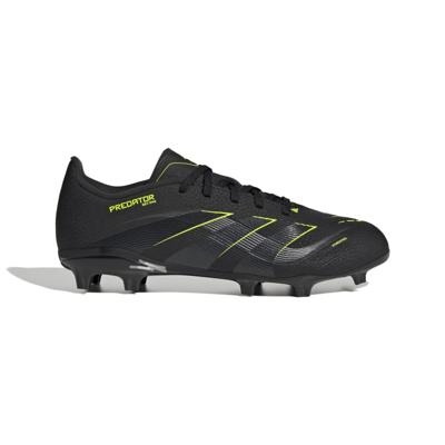 adidas Predator League Gras / Kunstgras Voetbalschoenen (MG) Kids Zwart Donkergrijs Neongeel