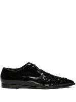 Dolce & Gabbana crystal-embellished Derby shoes - Noir - thumbnail