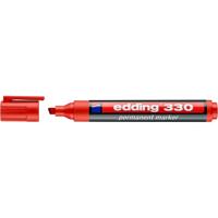 Viltstift edding 330 schuin 1-5mm rood