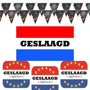 Geslaagd feestartikelen deco set