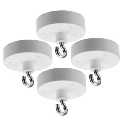 Ophang haak magneet - 4x - metaal - Dia 4,3 cm - spullen ophangen - Max 5 kilo Ophang haak magneet - 4x - metaal - Dia 4,3 cm - spullen ophangen - Max 5 kilo