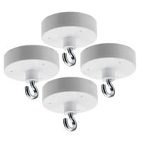 Ophang haak magneet - 4x - metaal - Dia 4,3 cm - spullen ophangen - Max 5 kilo
