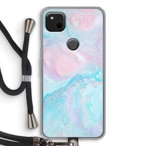 Fantasie pastel: Pixel 4a Transparant Hoesje met koord