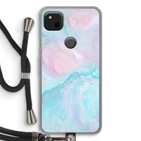 Fantasie pastel: Pixel 4a Transparant Hoesje met koord