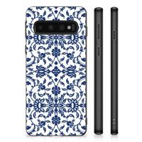 Samsung Galaxy S10 Skin Case Flower Blue