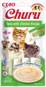 CIAO Churu Tuna with Chicken Recipe Kat Snack Kip, Tonijn 14 g