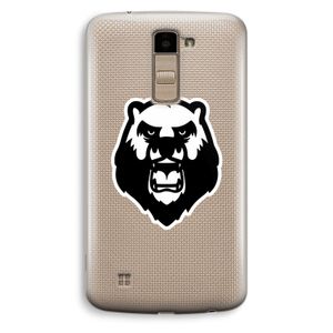 Angry Bear (white): LG K10 (2016) Transparant Hoesje