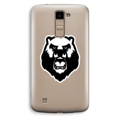 Angry Bear (white): LG K10 (2016) Transparant Hoesje