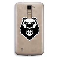 Angry Bear (white): LG K10 (2016) Transparant Hoesje