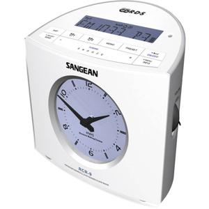 Sangean RCR-9 Wekkerradio VHF (FM), Middengolf AUX Wit