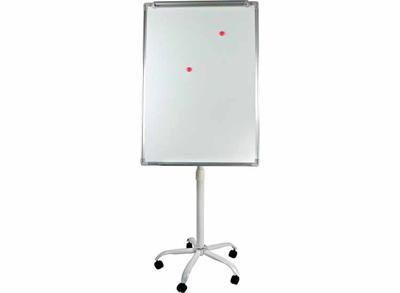 Lowander Verrijdbaar Flipover & Magnetisch Whiteboard - 3-in-1 Presentatiebord - Hoogte Verstelbaar - Wit